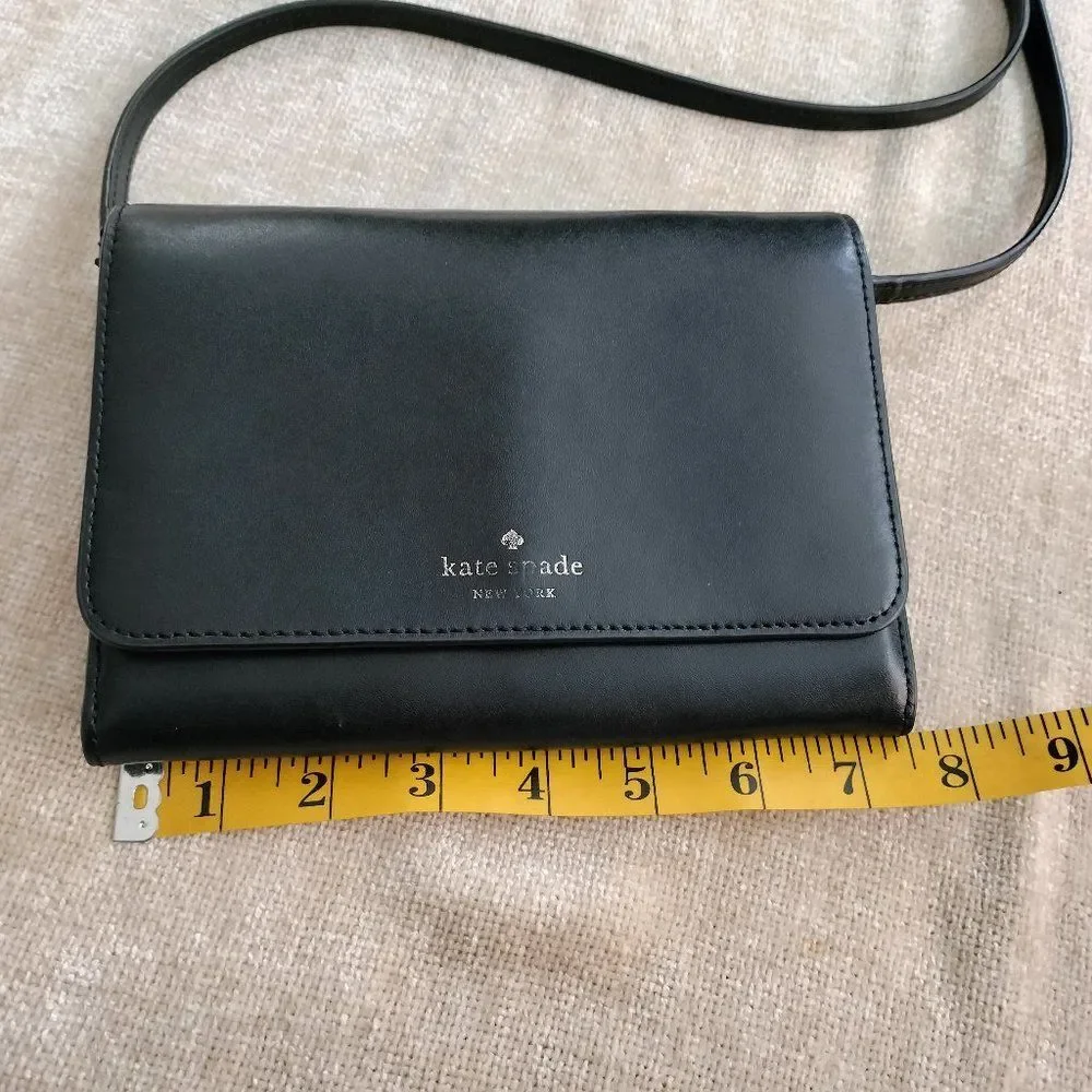 Kate Spade Crossbody Wallet Purse Black